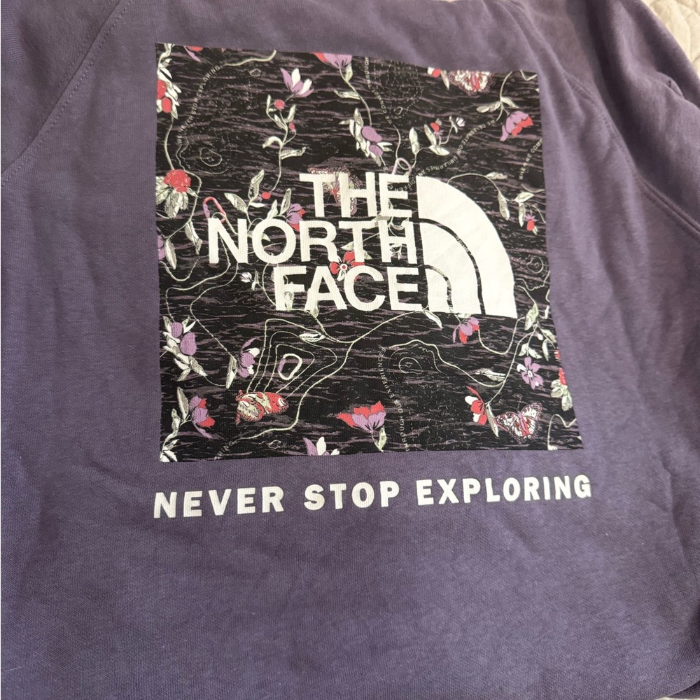 The North Face Lavender Floral Sweatshirt